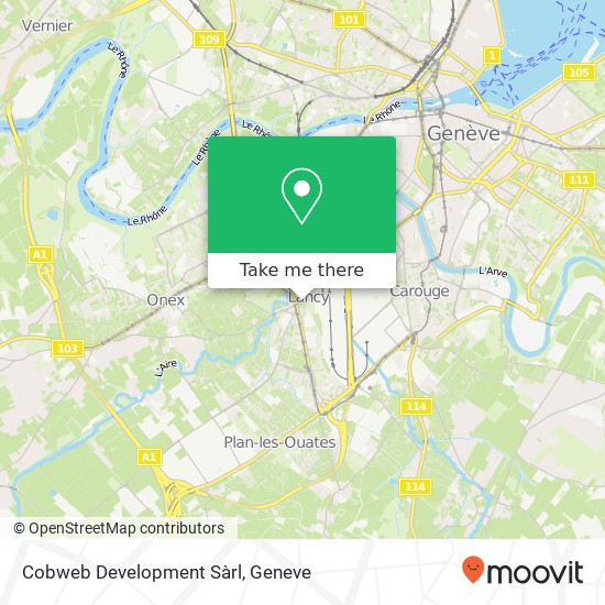 Cobweb Development Sàrl map