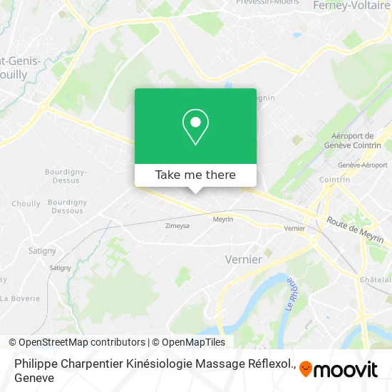 Philippe Charpentier Kinésiologie Massage Réflexol. map