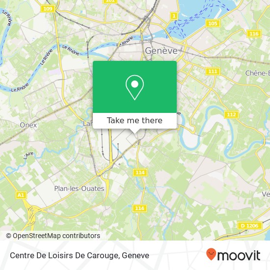 Centre De Loisirs De Carouge map