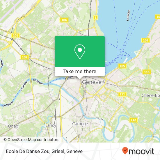 Ecole De Danse Zou, Grisel map