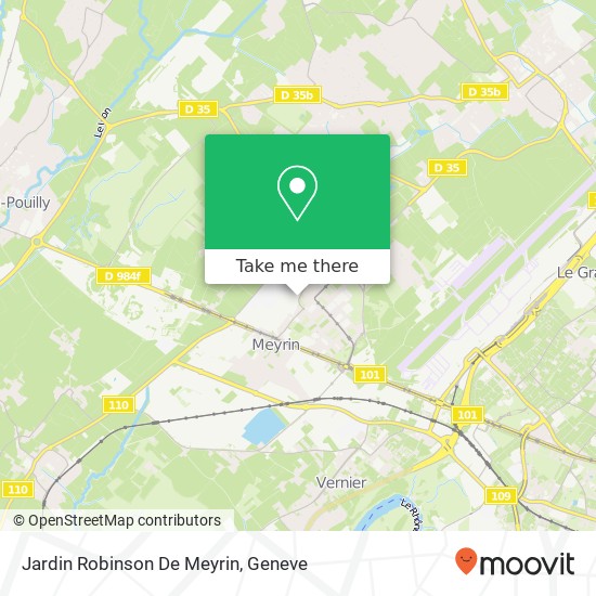 Jardin Robinson De Meyrin map