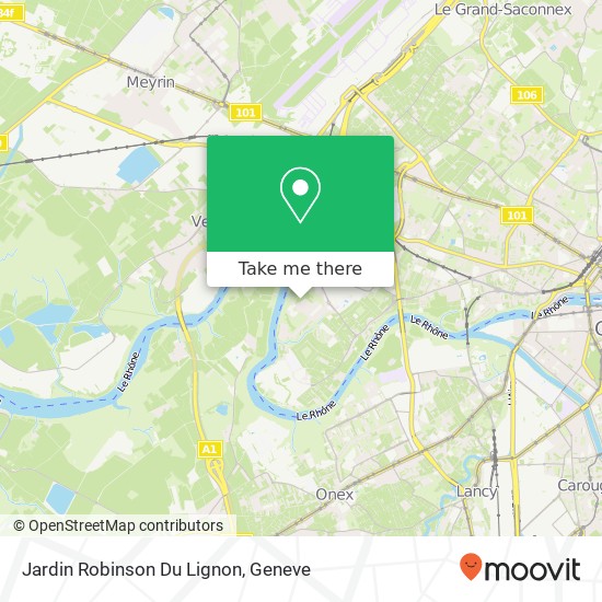 Jardin Robinson Du Lignon map