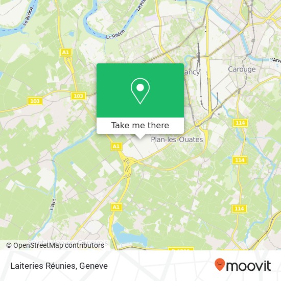 Laiteries Réunies map