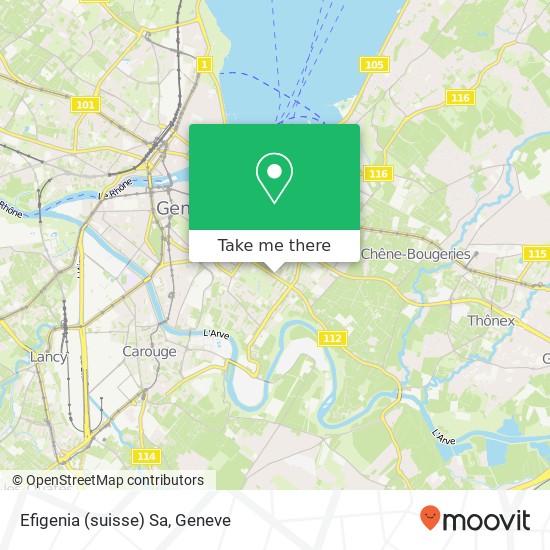 Efigenia (suisse) Sa map