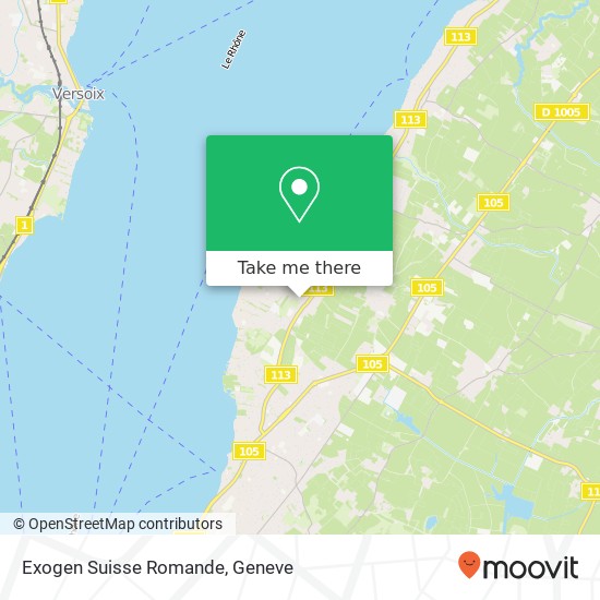 Exogen Suisse Romande map