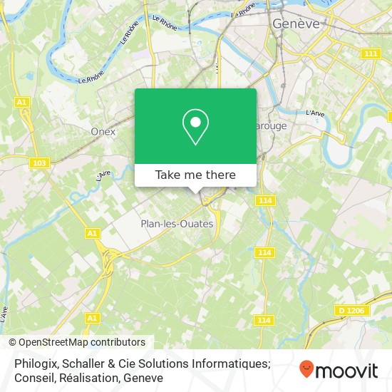 Philogix, Schaller & Cie Solutions Informatiques; Conseil, Réalisation map