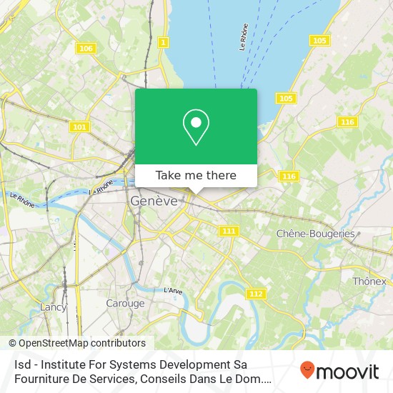 Isd - Institute For Systems Development Sa Fourniture De Services, Conseils Dans Le Dom. Informatiq map