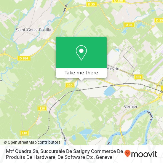 Mtf Quadra Sa, Succursale De Satigny Commerce De Produits De Hardware, De Software Etc map