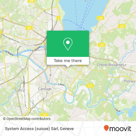 System Access (suisse) Sàrl map