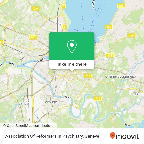 Association Of Reformers In Psychiatry map