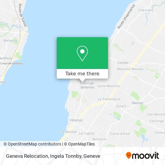 Geneva Relocation, Ingela Tonnby map