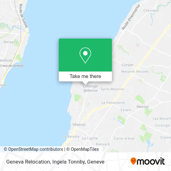 Geneva Relocation, Ingela Tonnby map