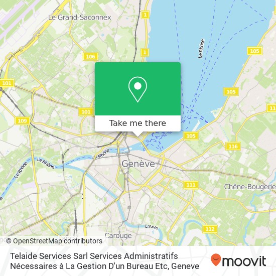 Telaide Services Sarl Services Administratifs Nécessaires à La Gestion D'un Bureau Etc map