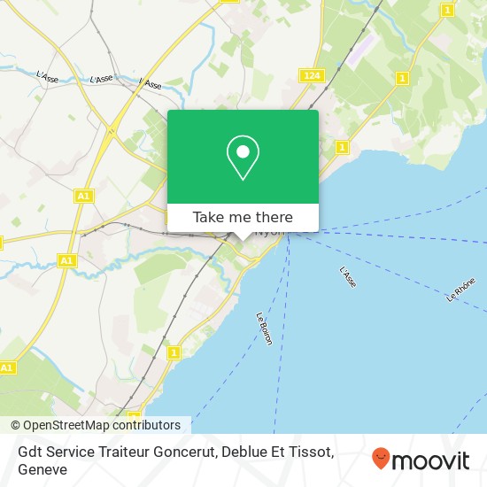 Gdt Service Traiteur Goncerut, Deblue Et Tissot map
