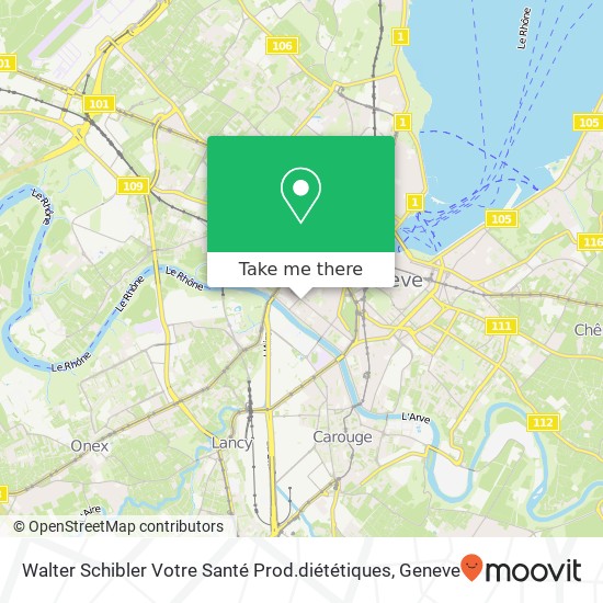 Walter Schibler Votre Santé Prod.diététiques map