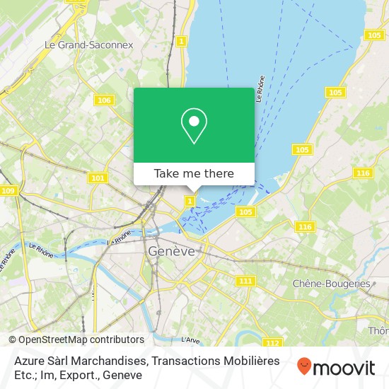 Azure Sàrl Marchandises, Transactions Mobilières Etc.; Im, Export. Karte