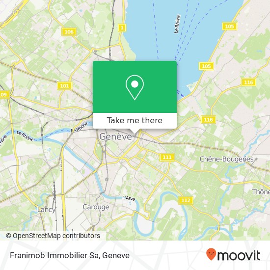 Franimob Immobilier Sa map
