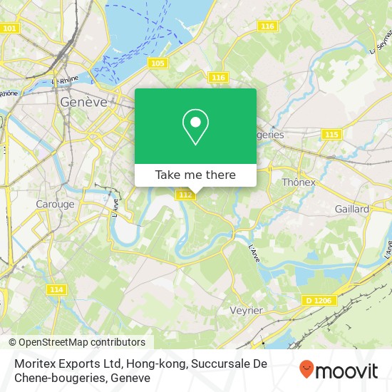Moritex Exports Ltd, Hong-kong, Succursale De Chene-bougeries map