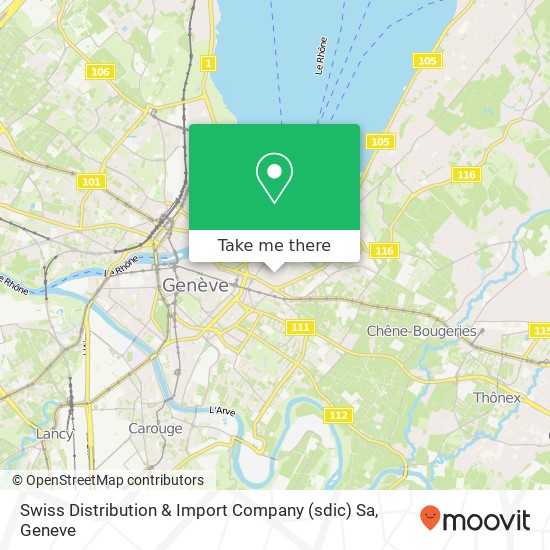 Swiss Distribution & Import Company (sdic) Sa map