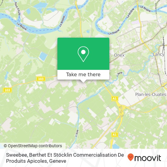 Sweebee, Berthet Et Stöcklin Commercialisation De Produits Apicoles map