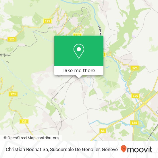 Christian Rochat Sa, Succursale De Genolier map