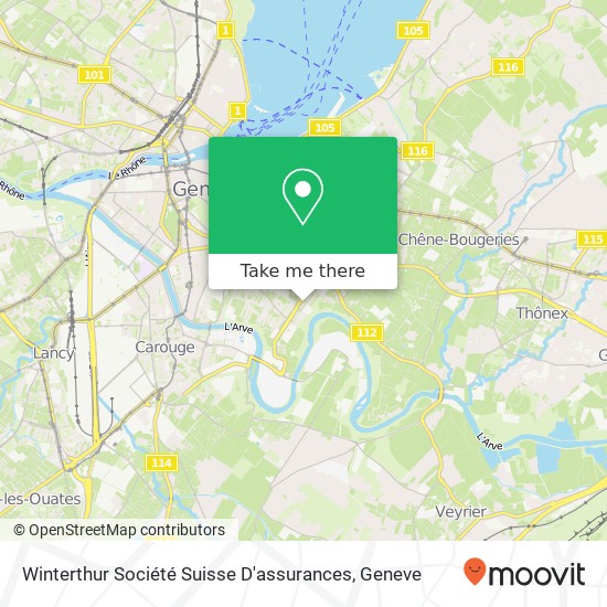 Winterthur Société Suisse D'assurances map