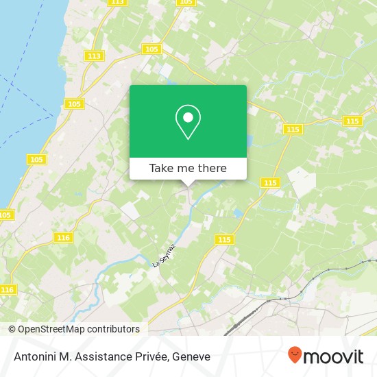Antonini M. Assistance Privée map