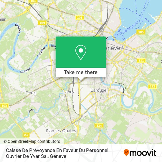 Caisse De Prévoyance En Faveur Du Personnel Ouvrier De Yvar Sa. map