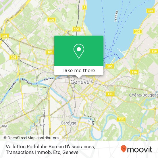 Vallotton Rodolphe Bureau D'assurances, Transactions Immob. Etc map