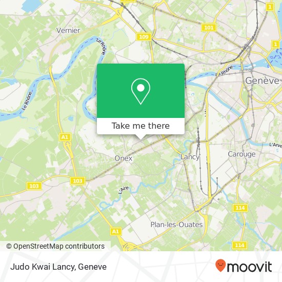 Judo Kwai Lancy map