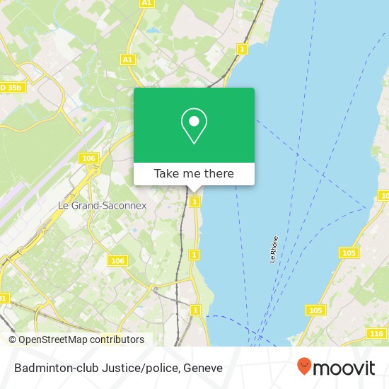 Badminton-club Justice/police map