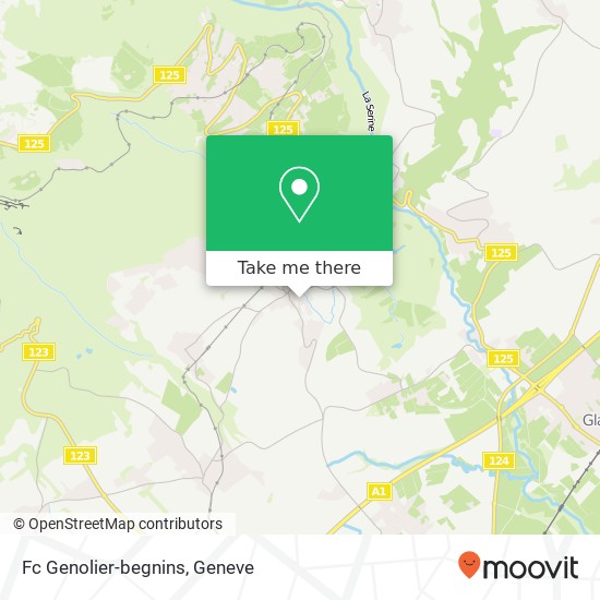 Fc Genolier-begnins map