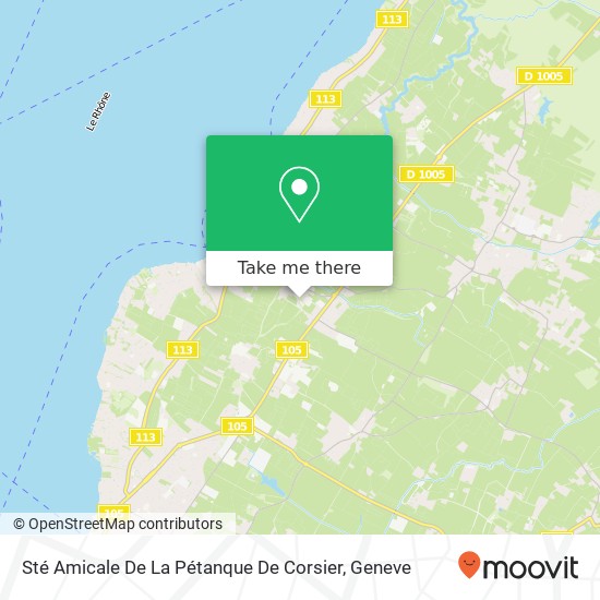 Sté Amicale De La Pétanque De Corsier map