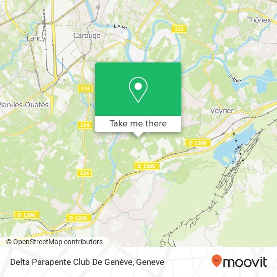 Delta Parapente Club De Genève Karte