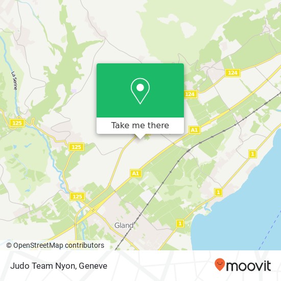 Judo Team Nyon map