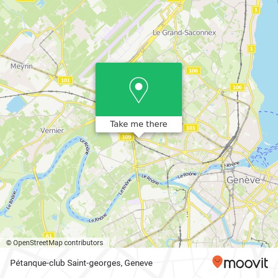 Pétanque-club Saint-georges map