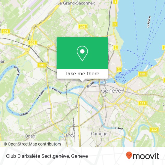 Club D'arbalète Sect.genève map