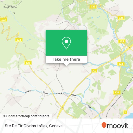 Sté De Tir Givrins-trélex map