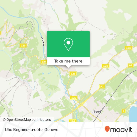 Uhc Begnins-la-côte map