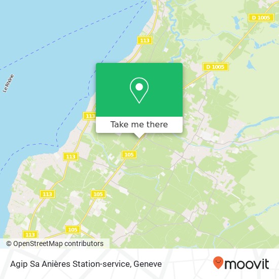Agip Sa Anières Station-service map