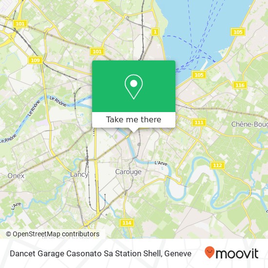 Dancet Garage Casonato Sa Station Shell map