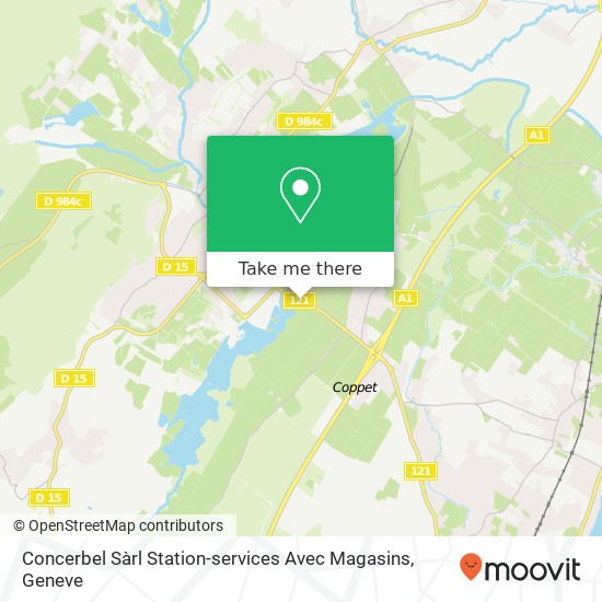 Concerbel Sàrl Station-services Avec Magasins map