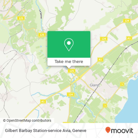 Gilbert Barbay Station-service Avia map