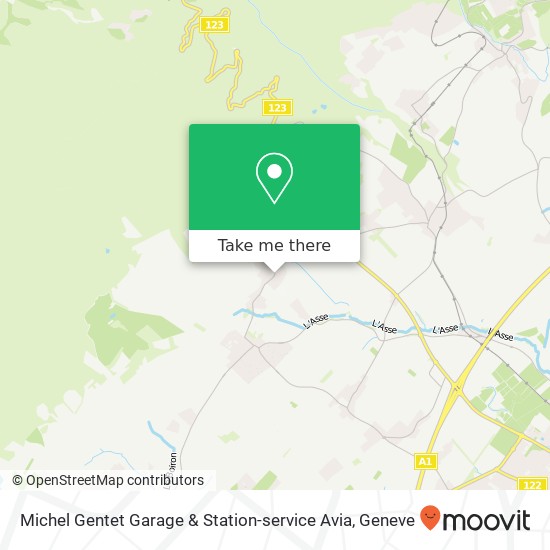 Michel Gentet Garage & Station-service Avia map