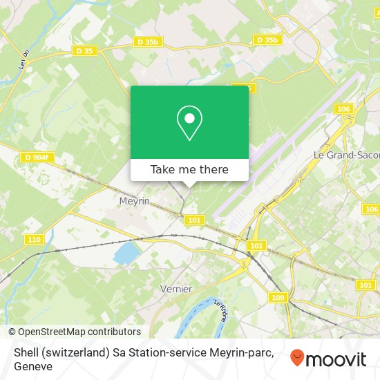 Shell (switzerland) Sa Station-service Meyrin-parc Karte