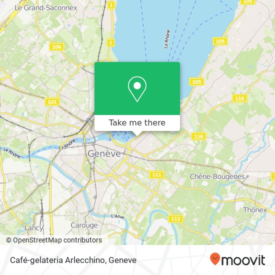 Café-gelateria Arlecchino map