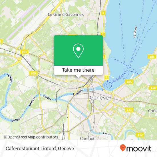 Café-restaurant Liotard map