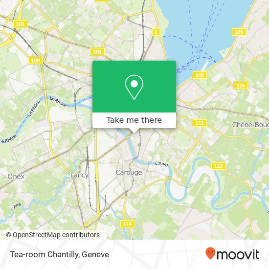 Tea-room Chantilly map
