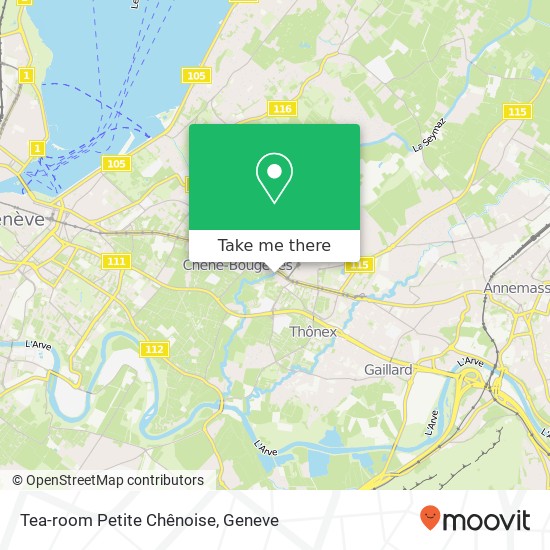 Tea-room Petite Chênoise map