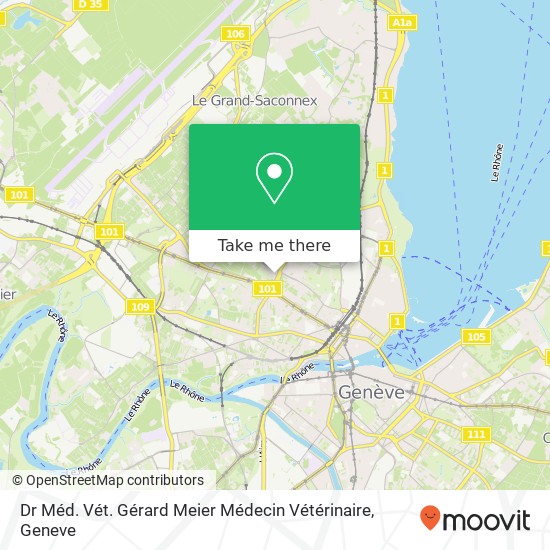 Dr Méd. Vét. Gérard Meier Médecin Vétérinaire map